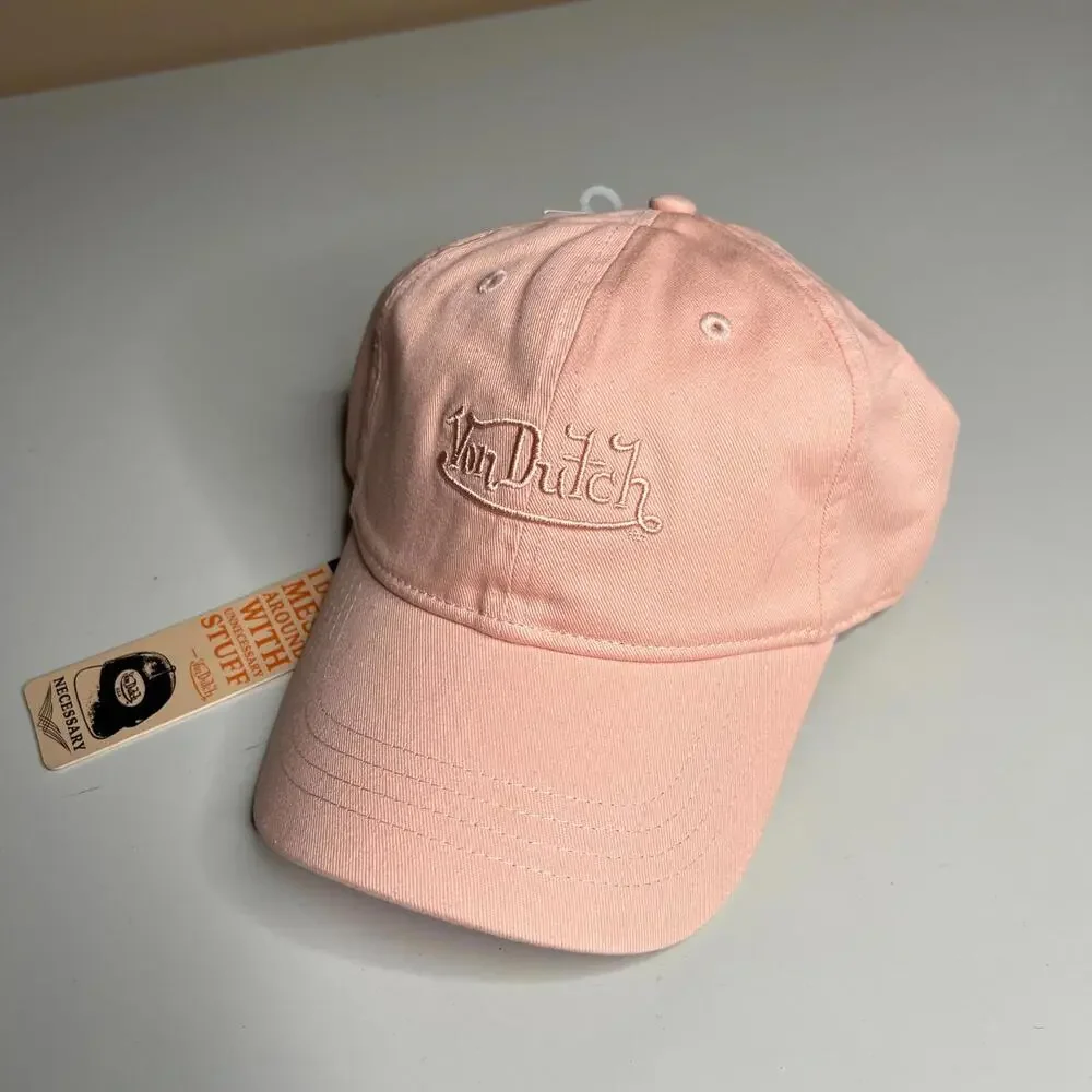 New‎ Von Dutch Pink Baseball Cap Hat Adjustable One Size Adult Logo Y2K